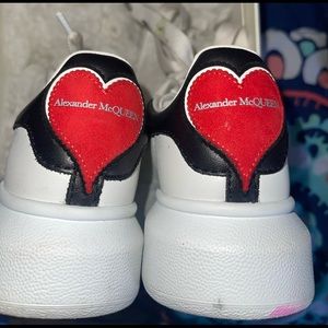 Alexander McQueen Leather Toddler Sneakers